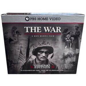 The War A Ken Burns Film Collector's Edition, Book, DVDs, CD, Box PBS Home Video